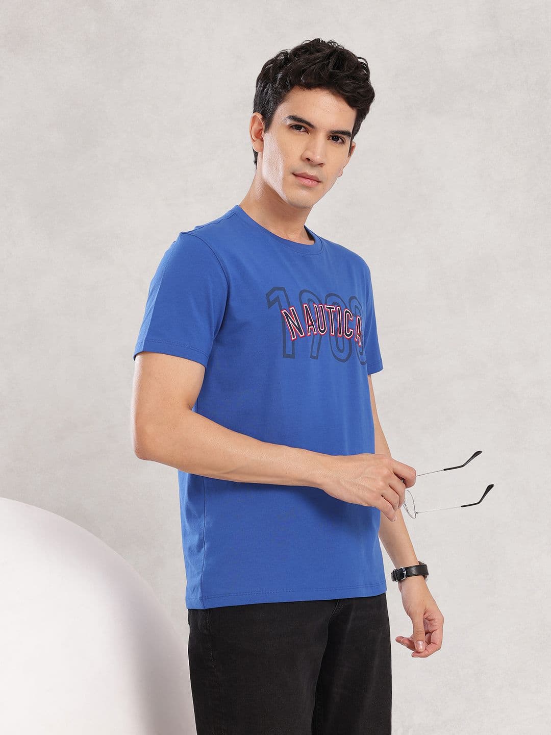 Nautica Brand Logo Applique T-shirt - view 1