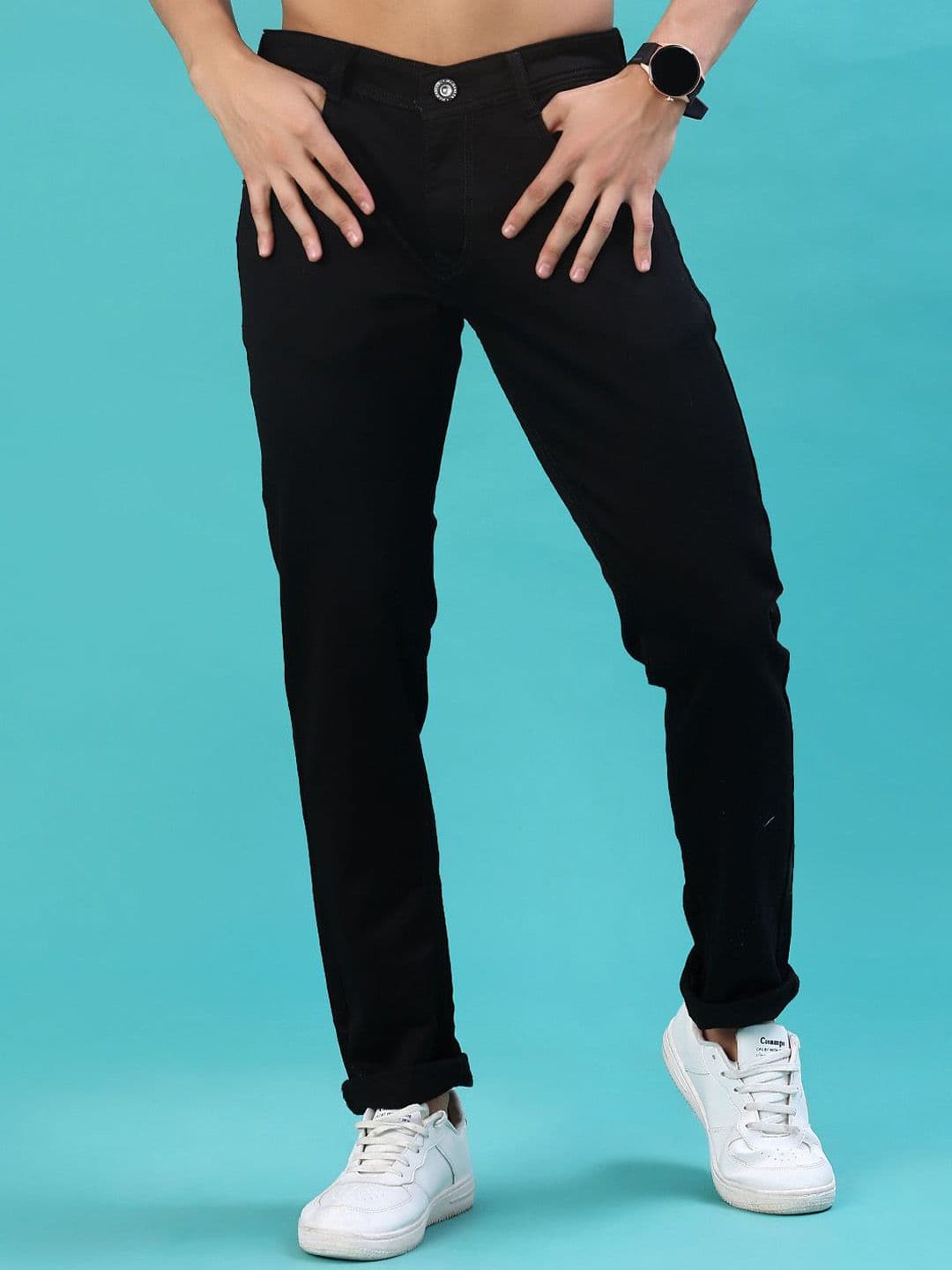 V-Mart Men Regular Fit Mid-Rise Stretchable Jeans - view 1