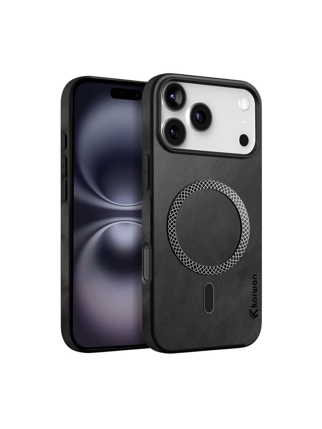 Karwan Geometric Printed iPhone 17 Pro Max Leather Back Case Mobile Accessories - view 1