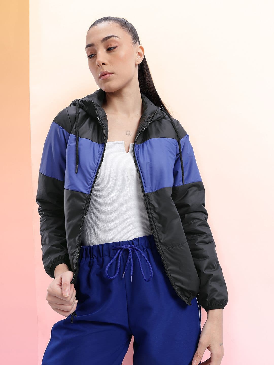 HRX by Hrithik Roshan Colourblocked Tailored Jacket - view 1