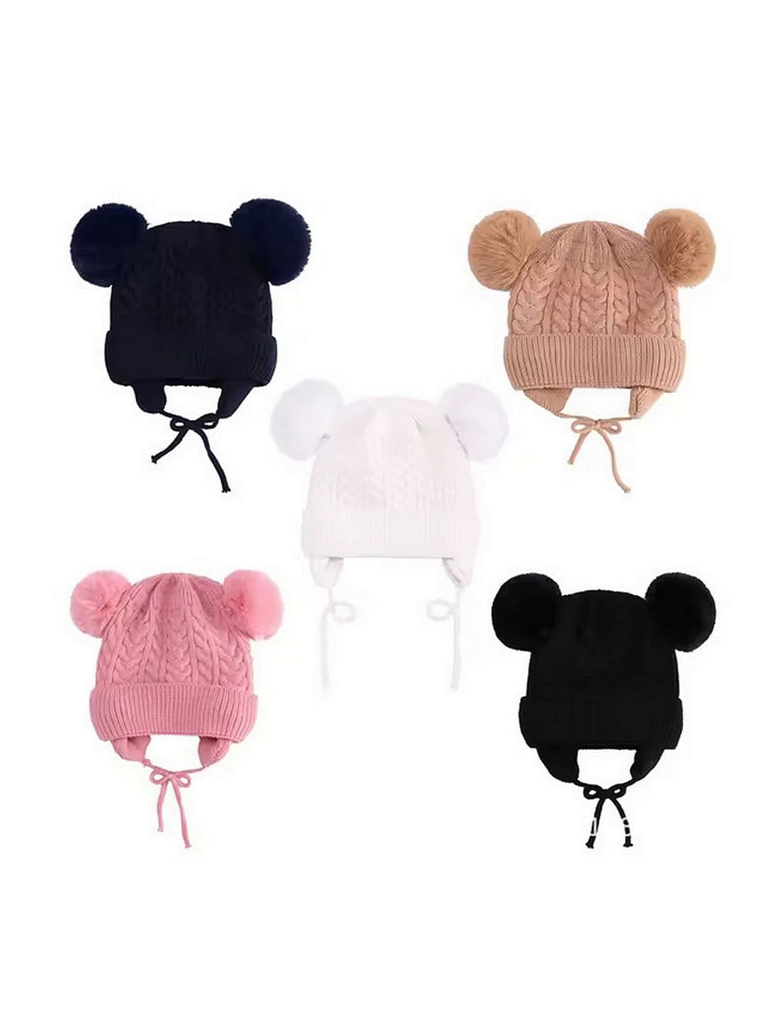 Infispace Kids Super Warm Winter Woollen Beanie With Pom-Pom - view 1