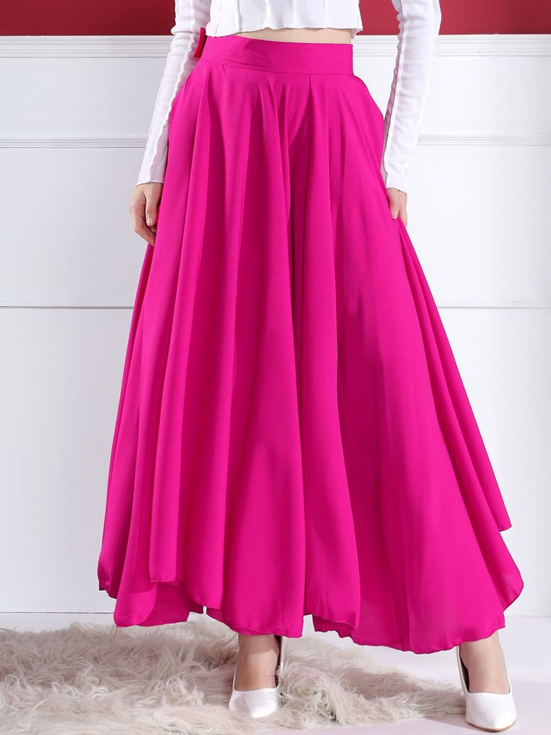 Kahara Women Flared Maxi Skirt with Button Closure - view 1