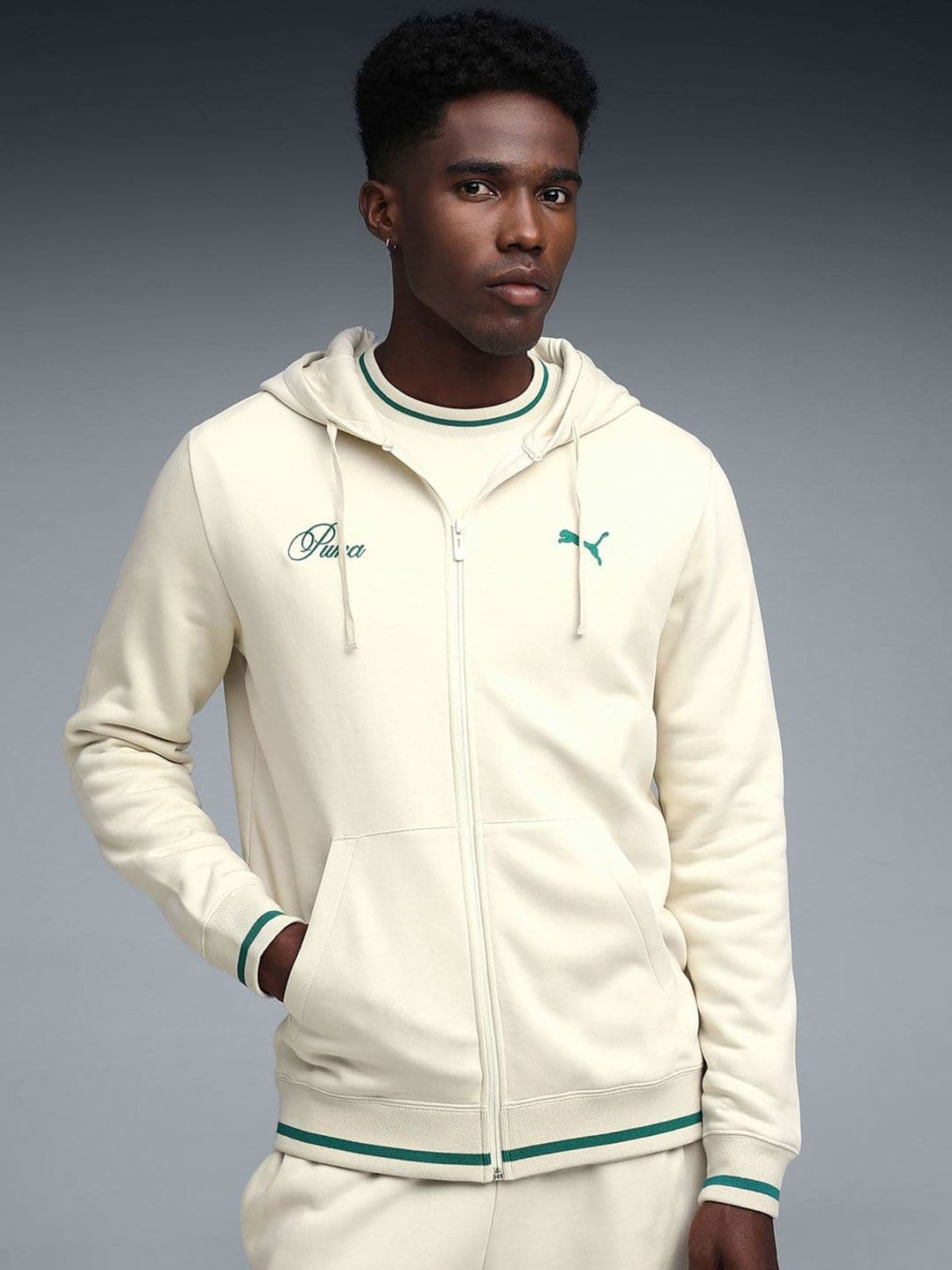 Puma Wardrobe Essentials Men's Hooded Sweat Jacket - view 1