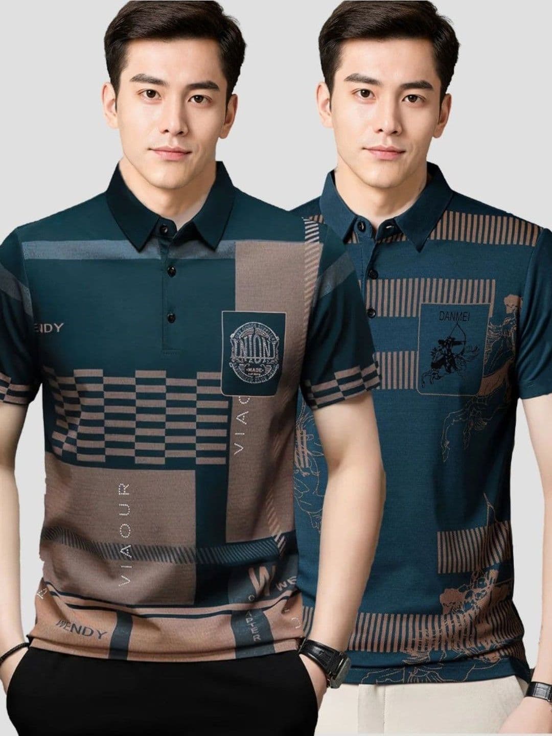 zebu Men 2 Graphic Printed Polo Collar Regular T-shirt - view 1