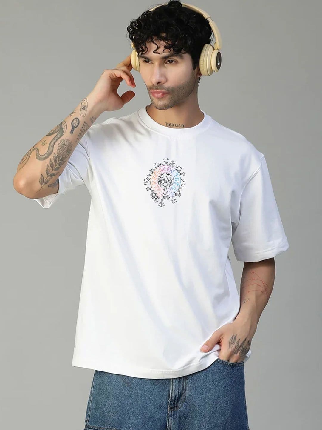 Moda Rapido Men Printed Pure Cotton Bio Finish T-shirt - view 1