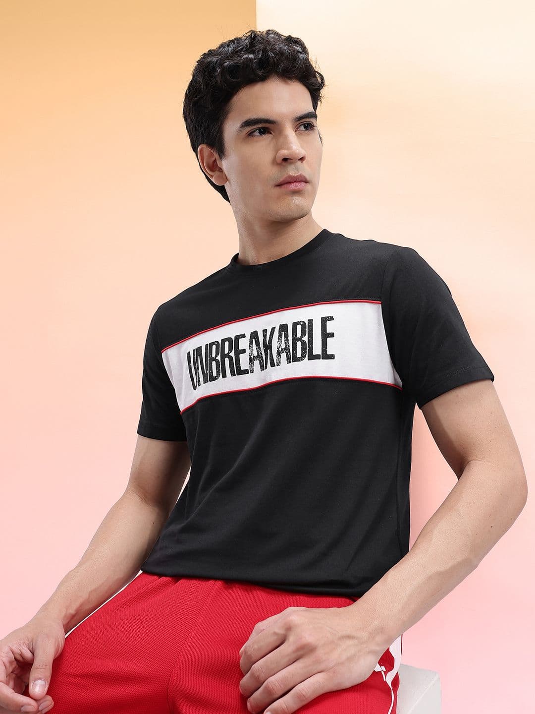 HRX by Hrithik Roshan Typography Printed T-shirt - view 1