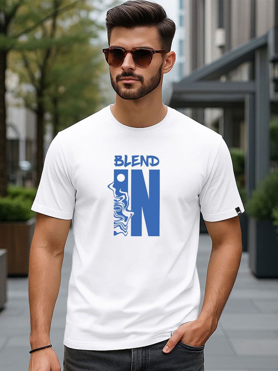Bewakoof Men White Blend Typography T-shirt - view 1