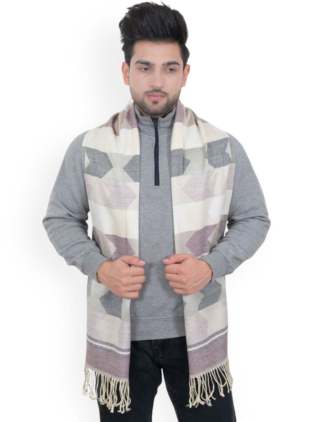 Amoldo Unisex Patterned Acrylic Mufflers - view 1