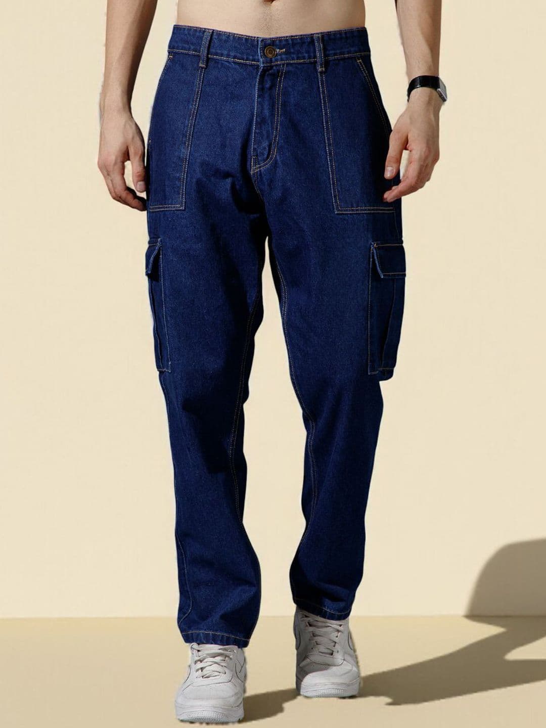R.Code by The Roadster Life Co. Men Straight Fit Mid-Rise Jeans - view 1