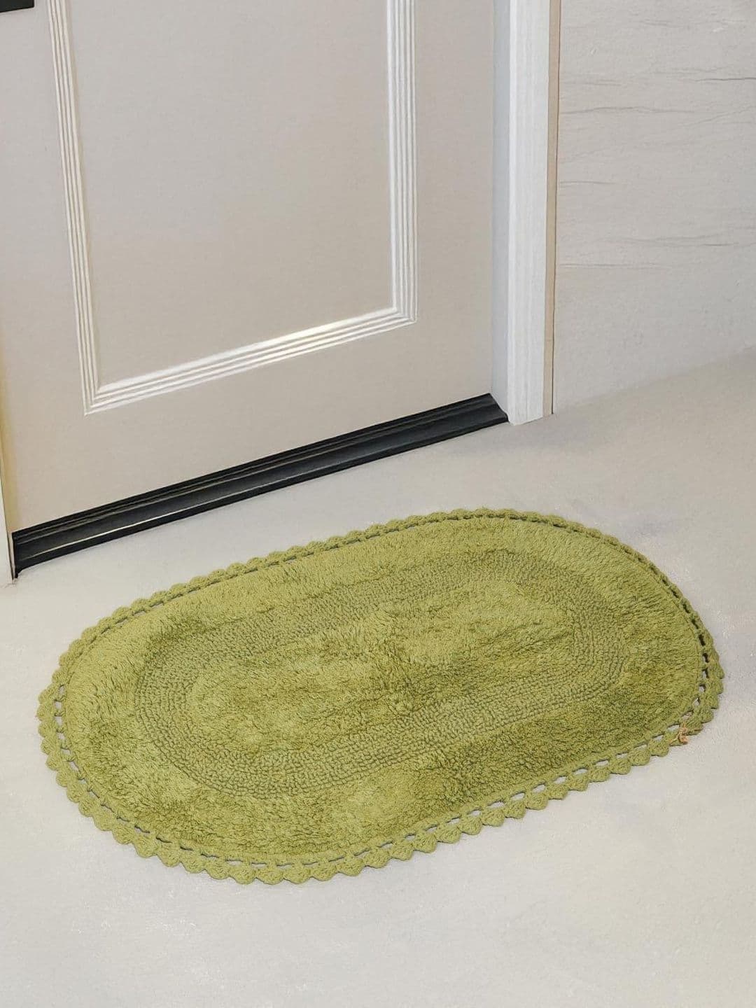 Fabindia Green Cotton Soft & Absorbent Bath Rugs - view 1