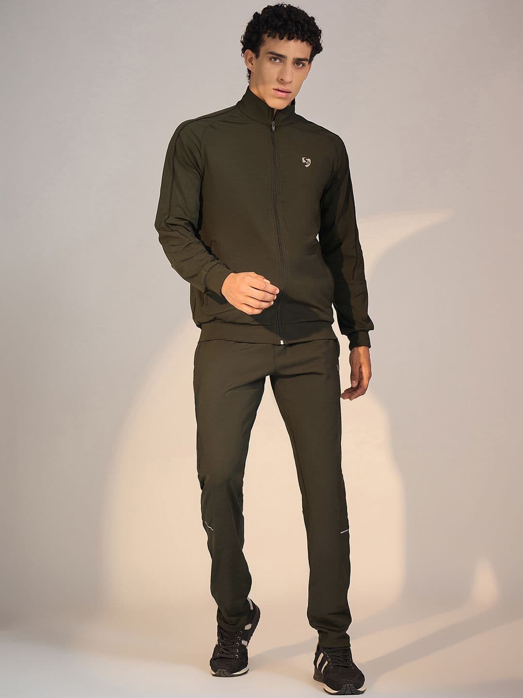 SG Stand Collar Sporty Jacket With Embroidered - view 1