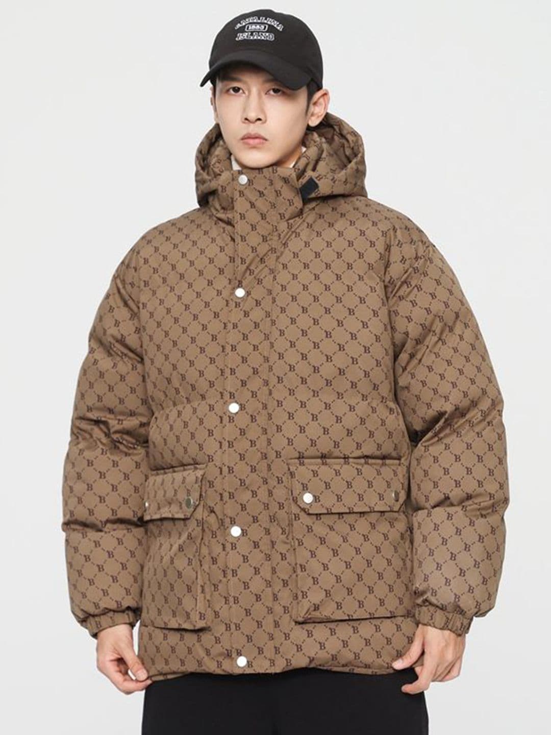 StyleCast x Revolte Men Regular Fit Brand Logo Padded Jacket - view 1