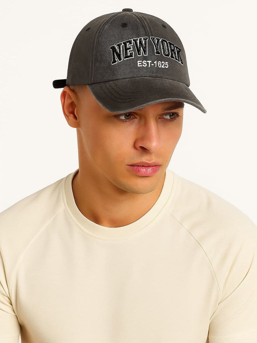 SAZARA Men Embroidered Cotton Baseball Cap - view 1