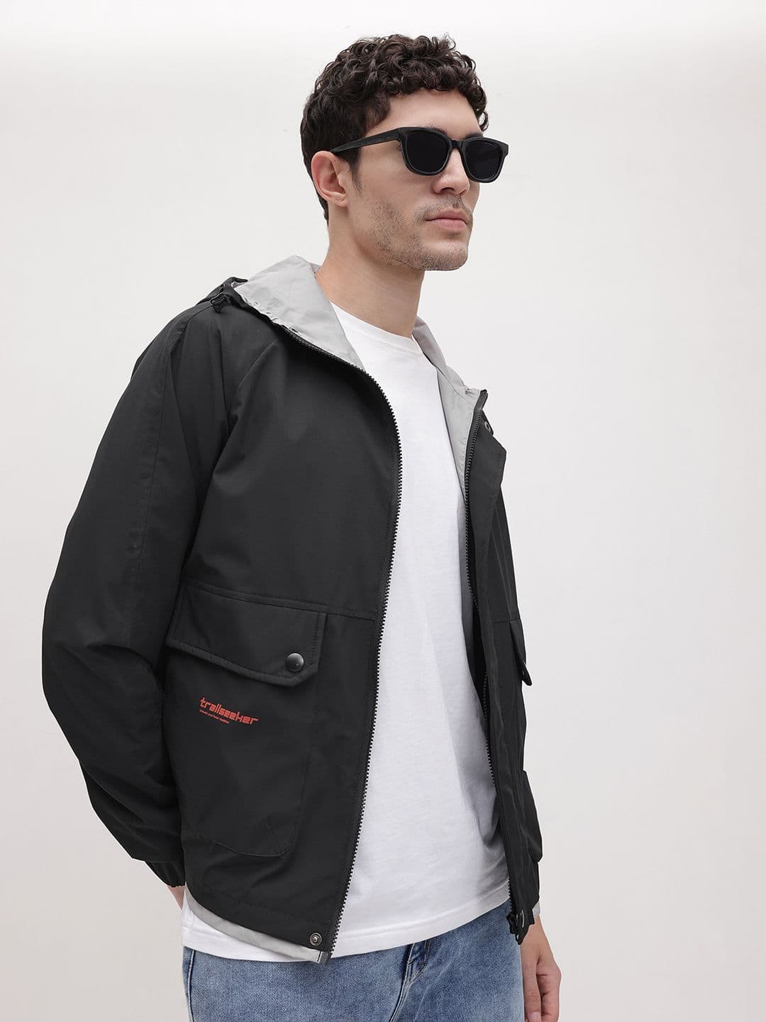 The Roadster Life Co. Contrast Panel Hooded Tailored Jacket - view 1