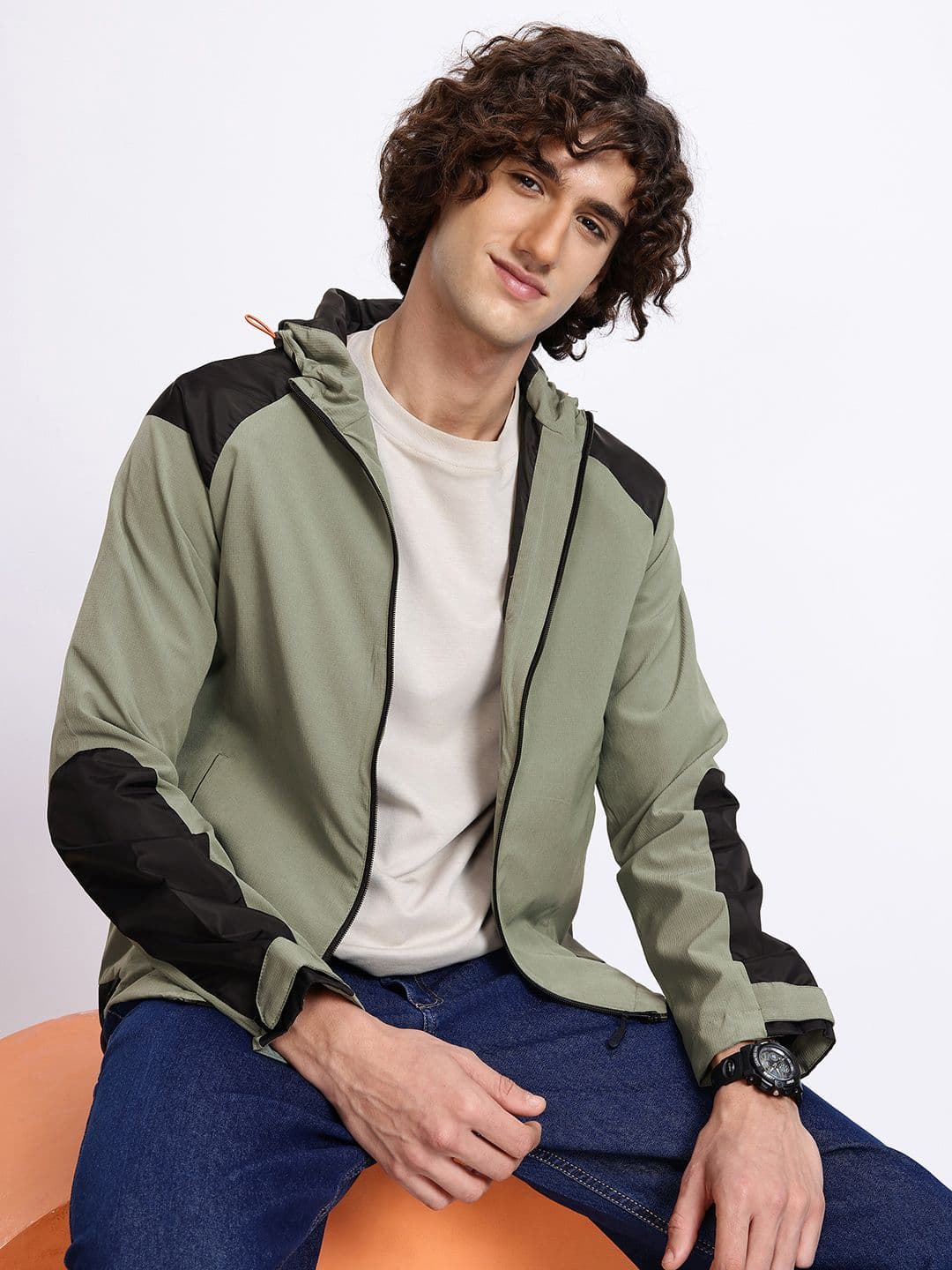 Aeropostale Checked Hooded Tailored Jacket - view 1