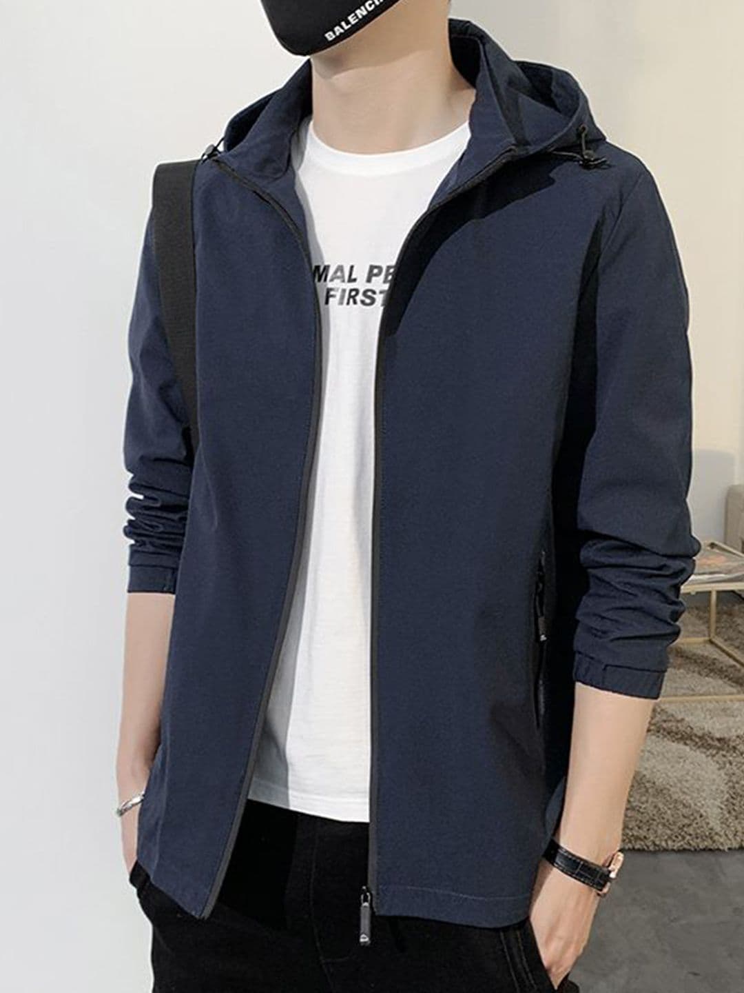 StyleCast x Revolte Men Hooded Sporty Jacket - view 1