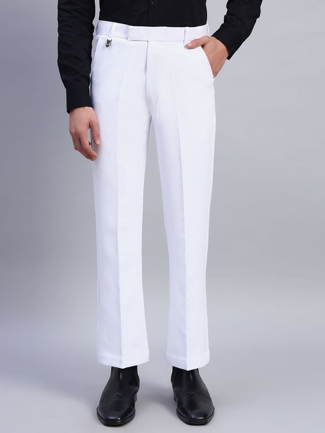 AXNIS Men Comfort Easy Wash Pleated Formal Trousers - view 1
