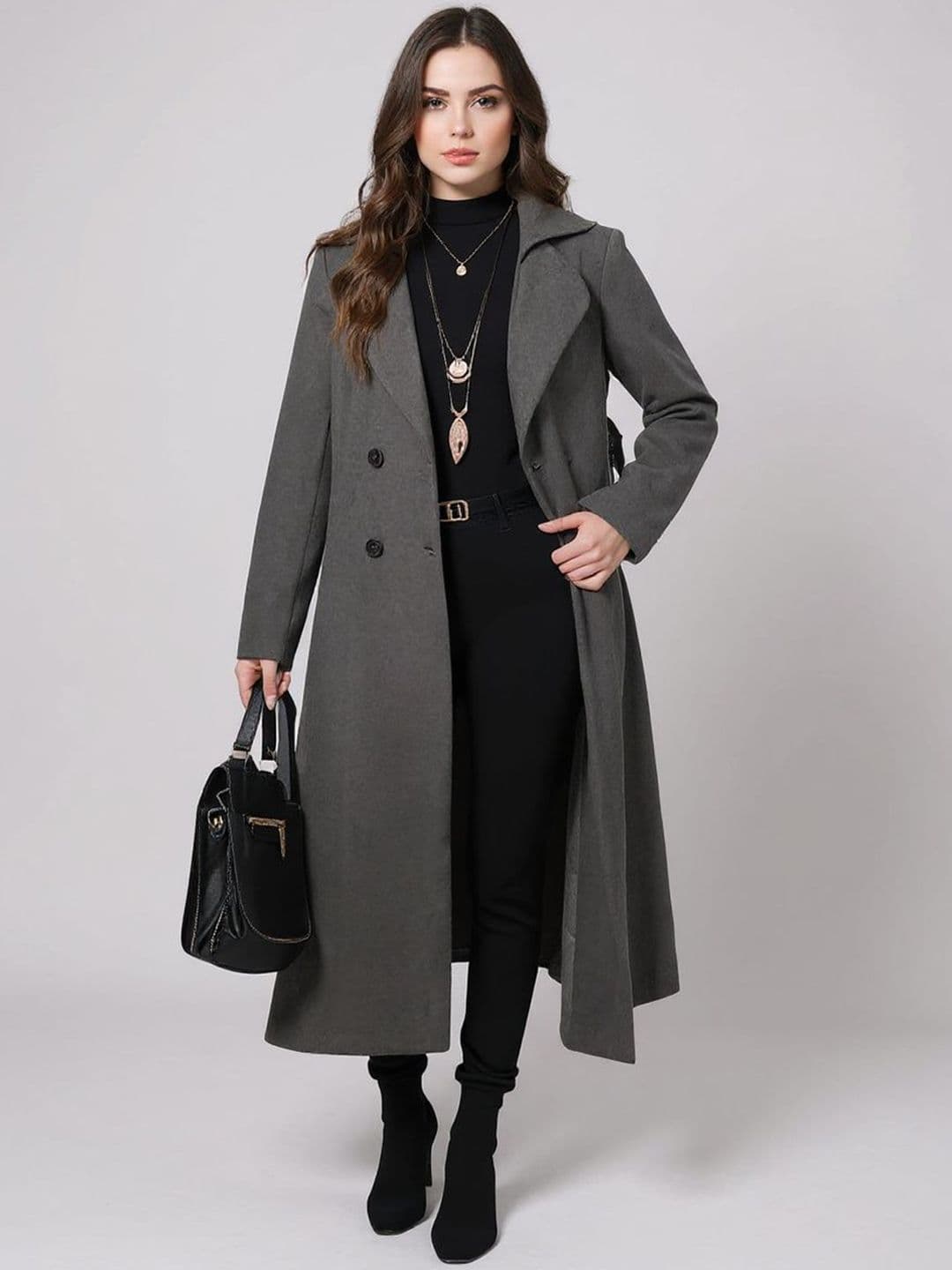 Mast & Harbour Women Single Breasted Overcoat Coat - view 1