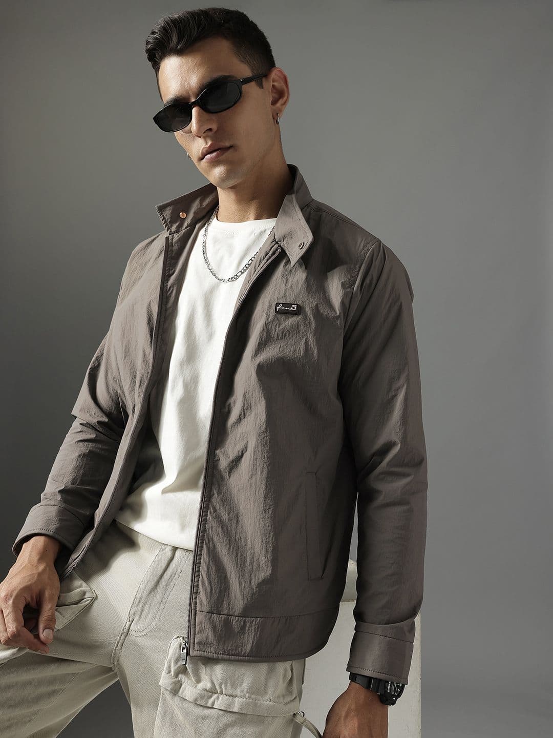 FCUK Stand Collar Tailored Jacket - view 1