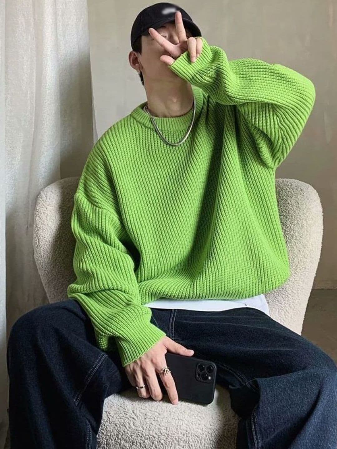 StyleCast Men Ribbed Pullover Sweater - view 1