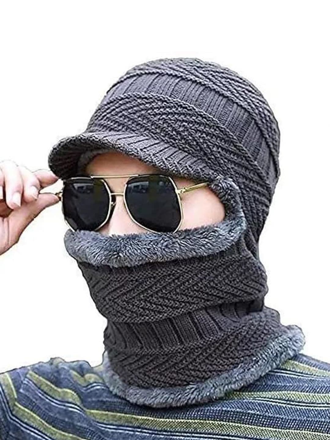 Gajraj Unisex Woollen Monkey Cap - view 1