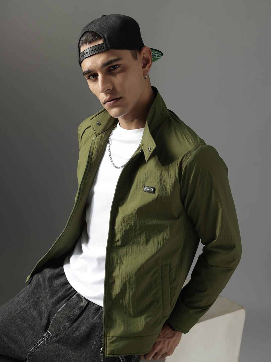 FCUK Stand Collar Tailored Jacket - view 1