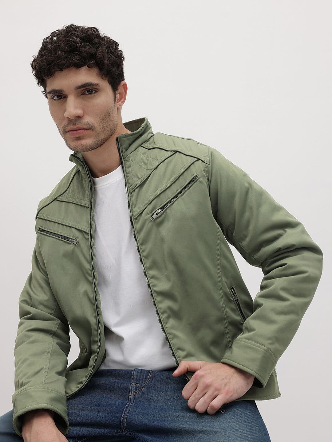 The Roadster Life Co. Pleated & Quilted Detail Tailored Jacket - view 1