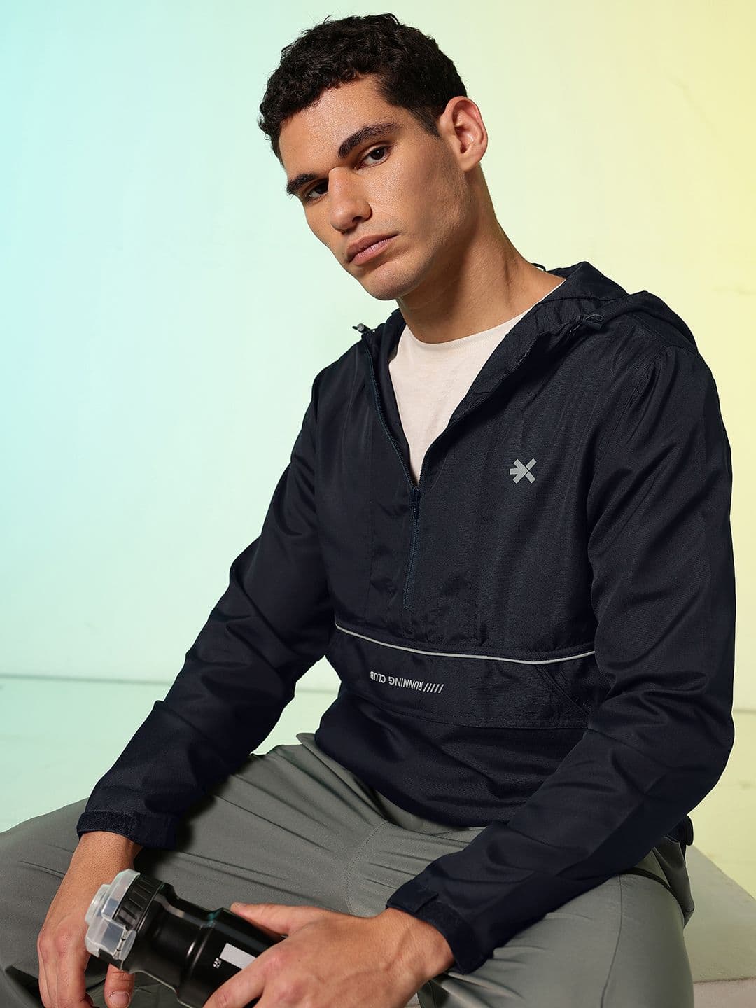 HRX by Hrithik Roshan Hooded Running Sporty Jacket - view 1