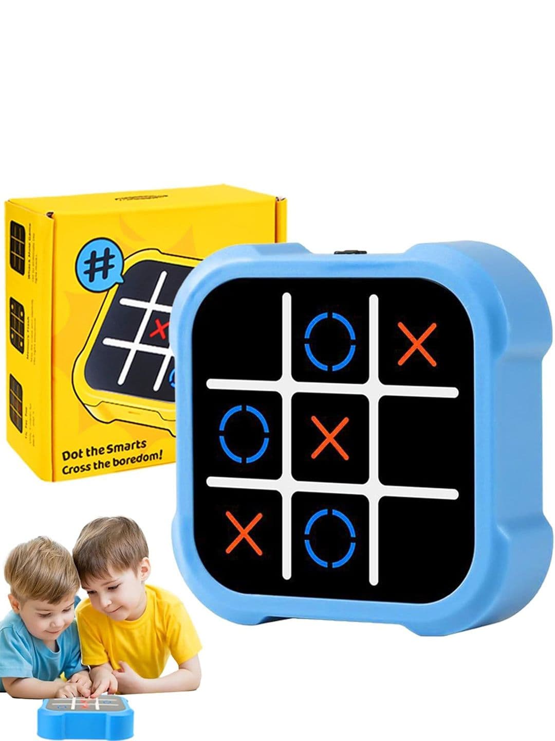 MUREN Kids Non-Allergic Tic Tac Toe 4-in-1 Digital Puzzles Activity Toys and Games - view 1