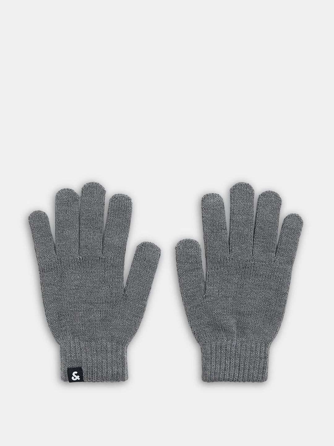 Jack & Jones Men Patterned Free Size Winter Glove - view 1