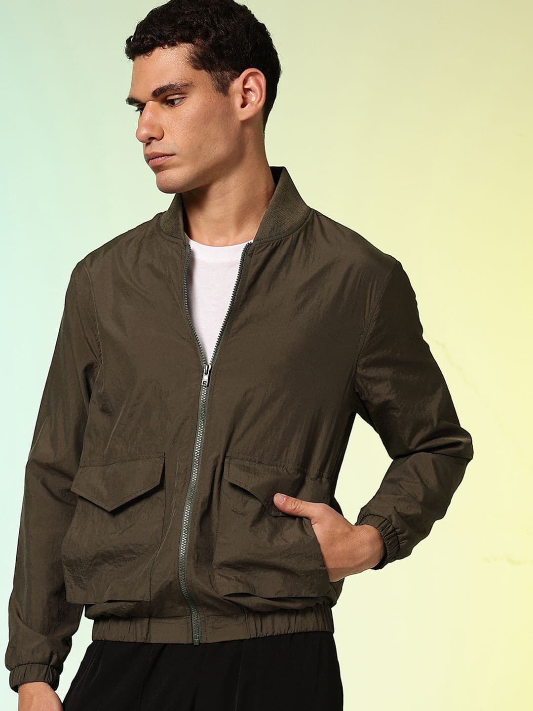 HRX by Hrithik Roshan Mock Collar Bomber Jacket - view 1