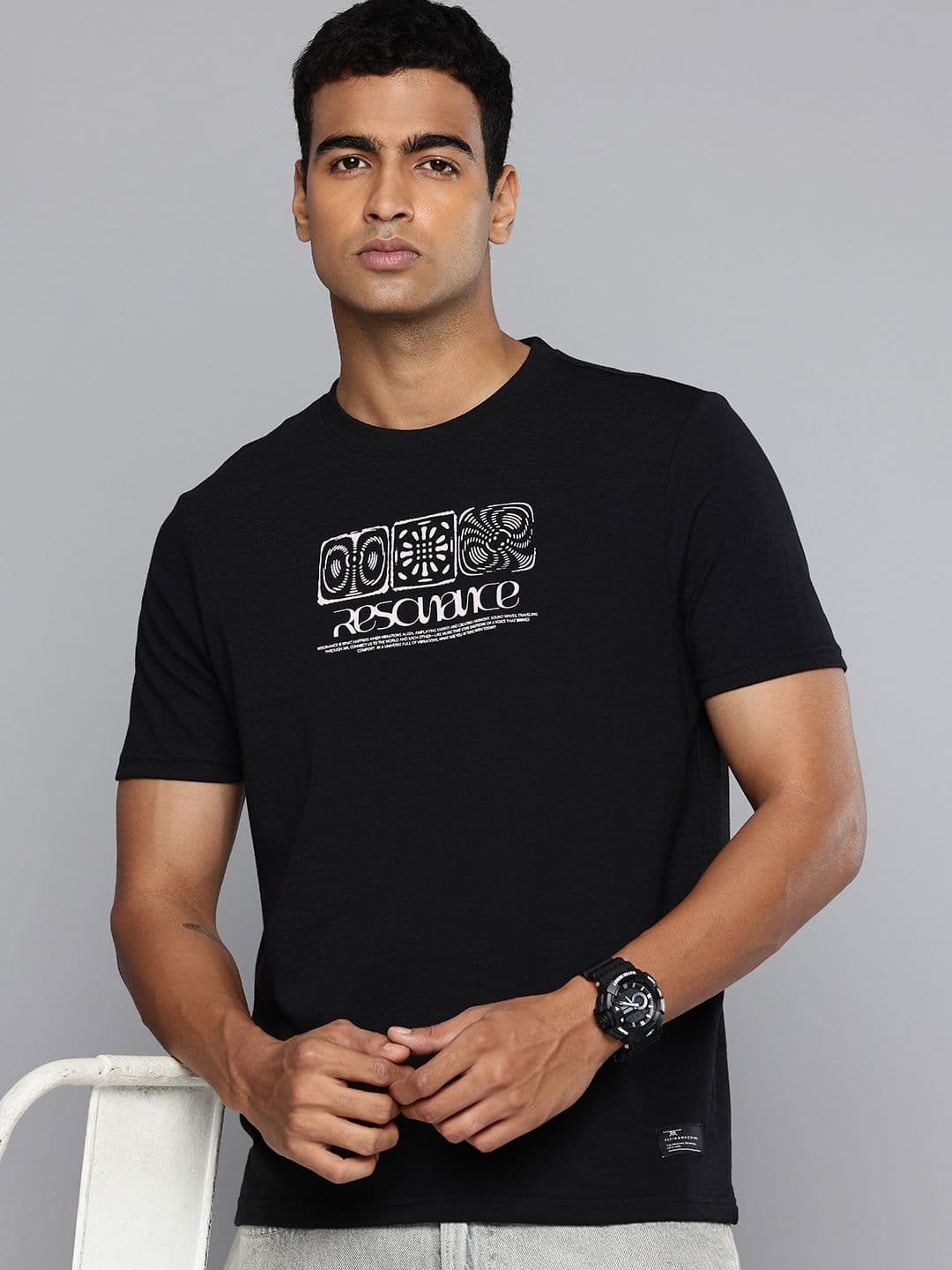 Flying Machine Typography Printed T-shirt - view 1