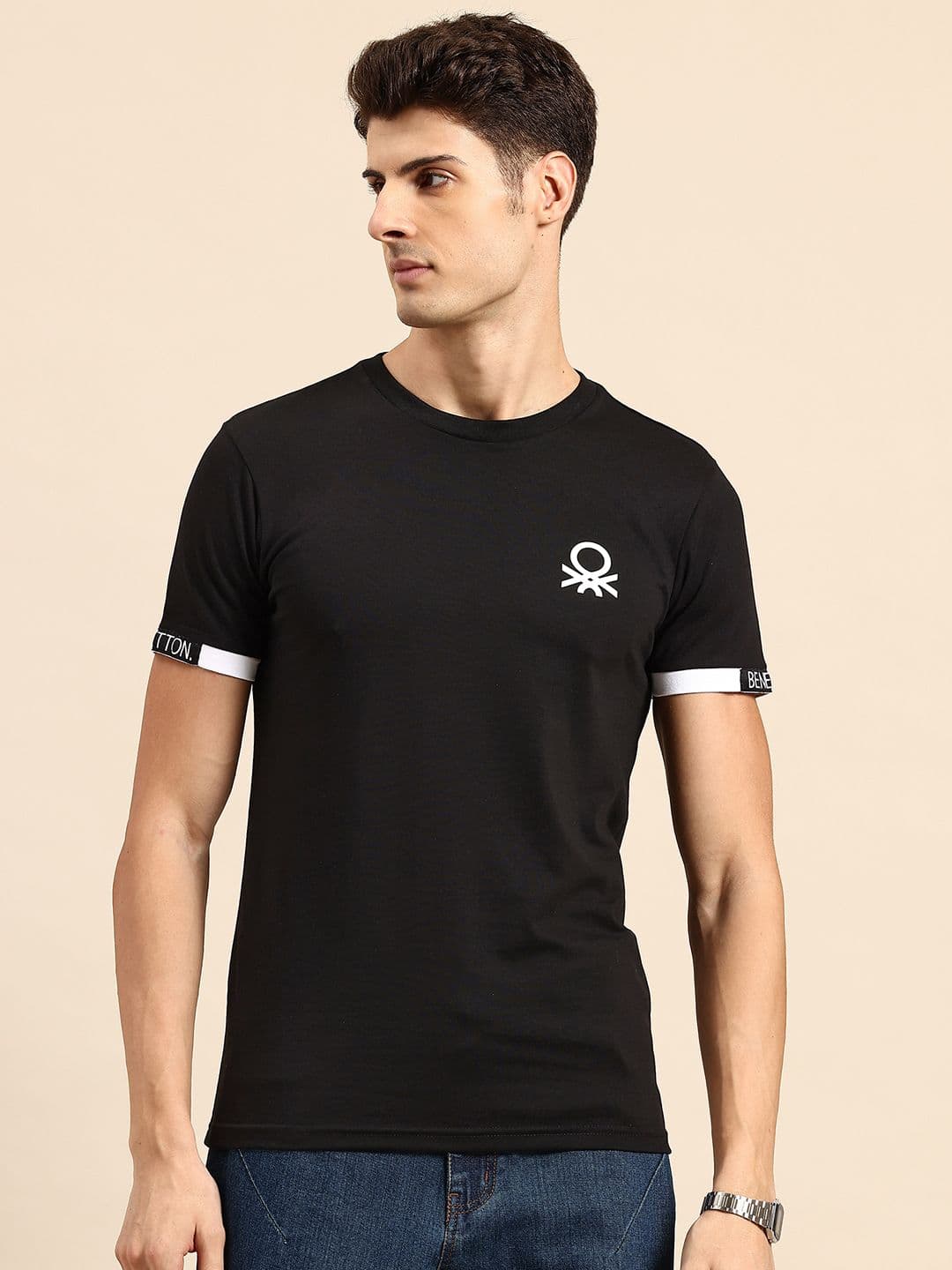 United Colors of Benetton Brand Logo Detail T-shirt - view 1