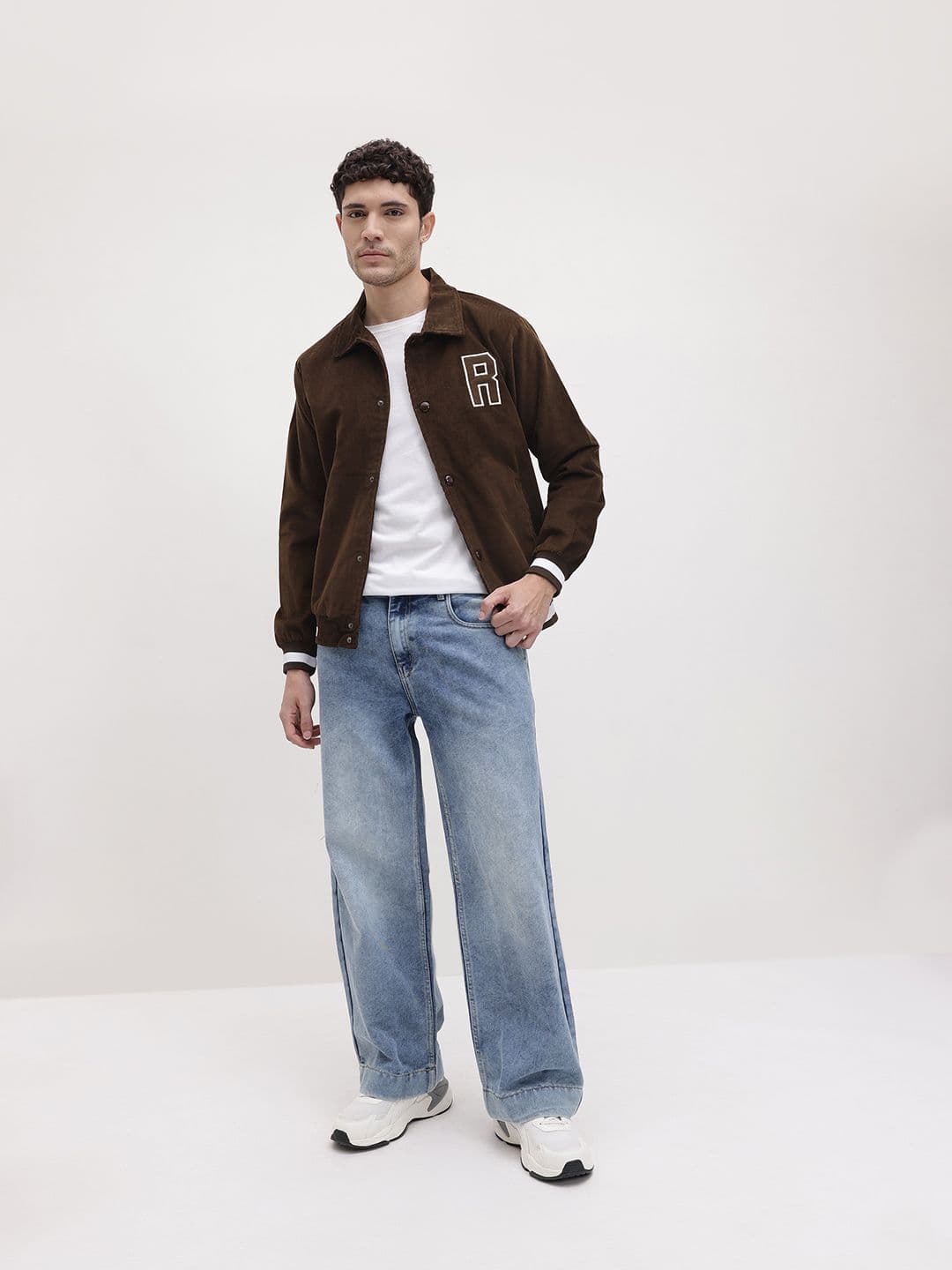 Roadster Ribbed Applique Detail Bomber Jacket - view 1