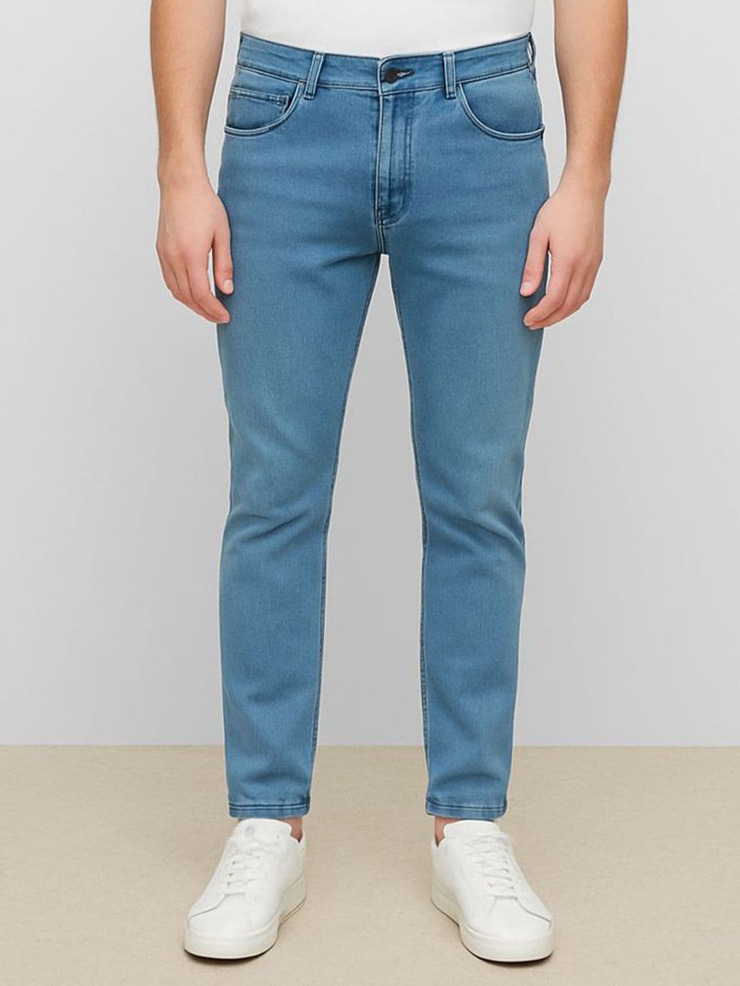 HIRRUX Men Comfort Slim Fit Mid-Rise Cotton Jeans - view 1