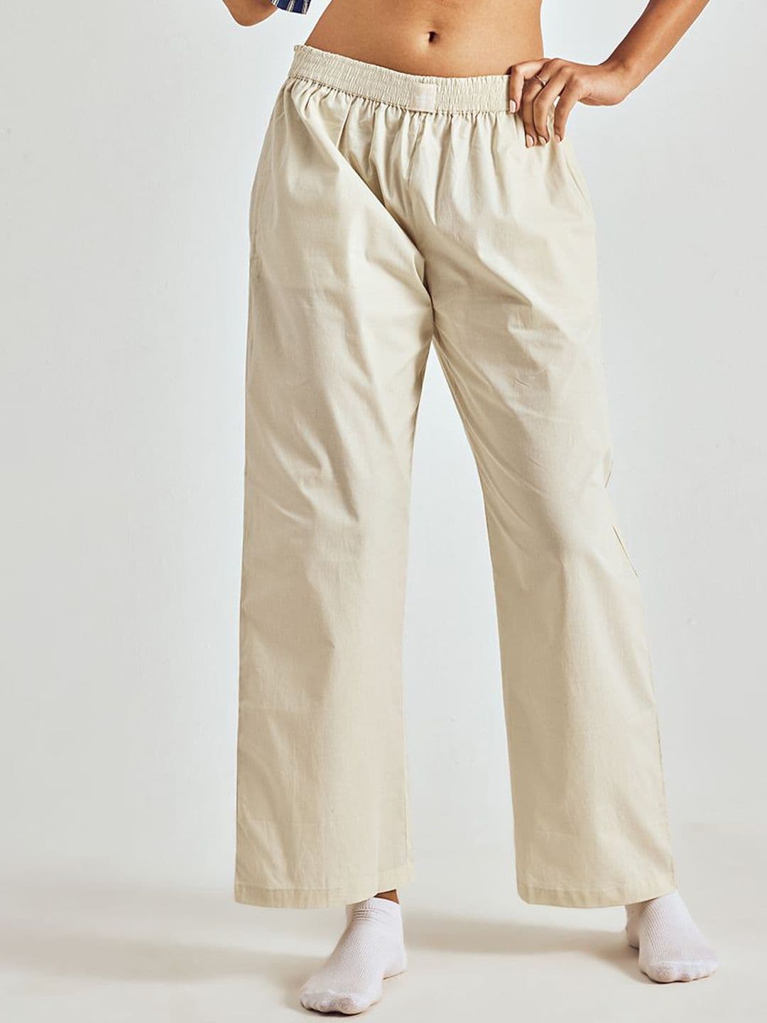 Pepe Jeans Women Mid-Rise Cotton Straight Lounge Pants - view 1