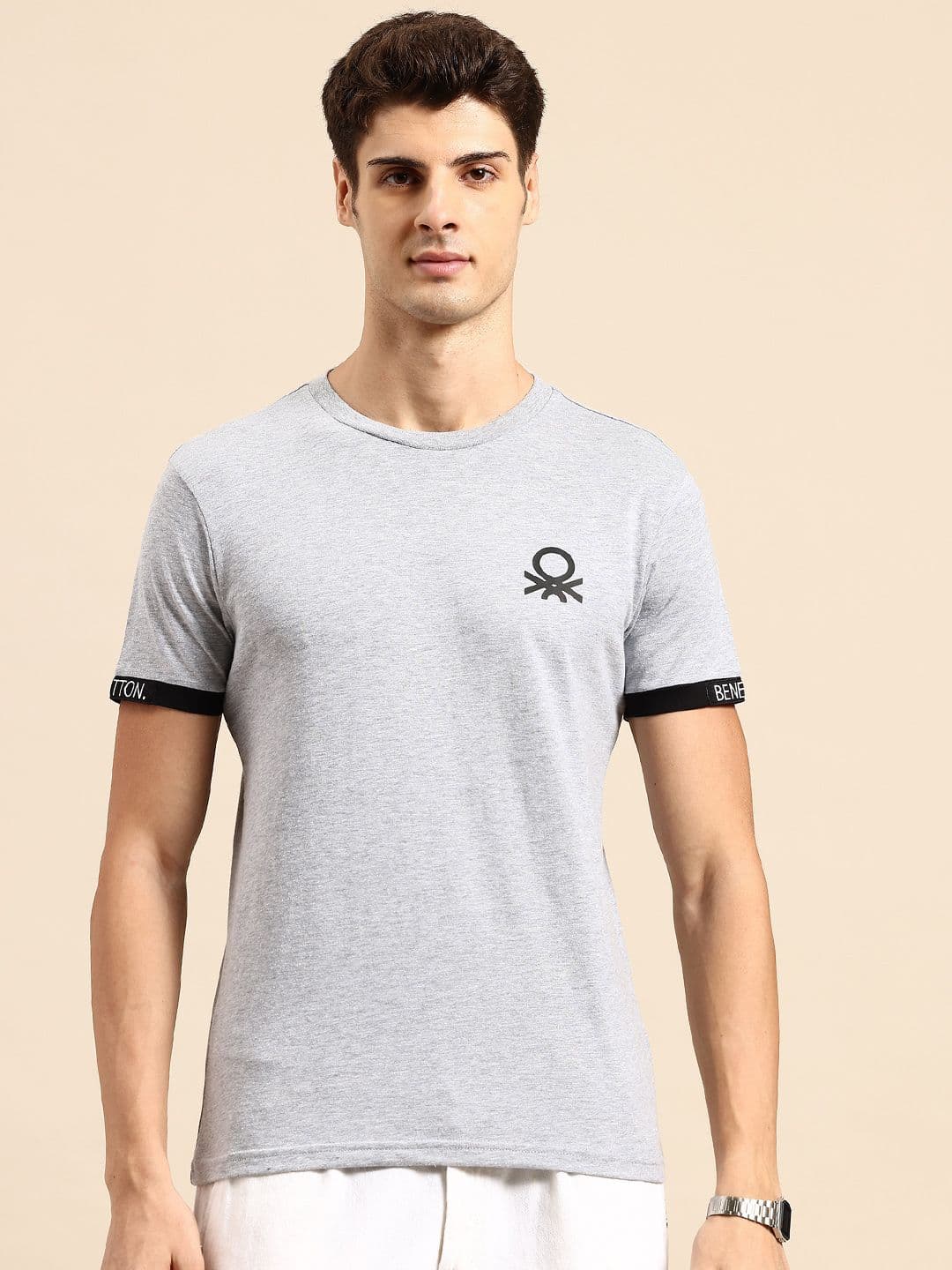 United Colors of Benetton Brand Logo Detail T-shirt - view 1