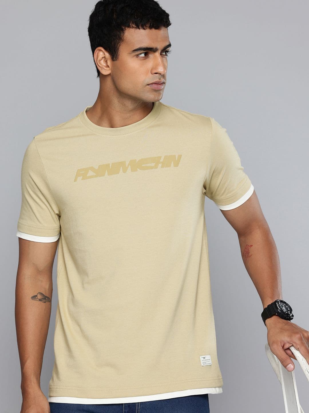 Flying Machine Brand Logo Printed T-shirt - view 1