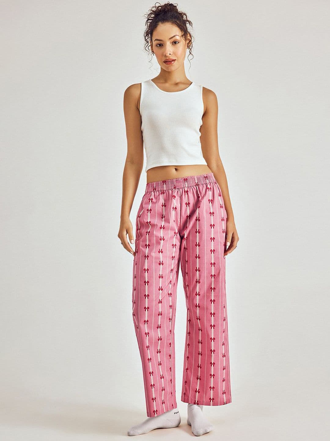 Pepe Jeans Women Printed Mid Rise Cotton Lounge Pant - view 1