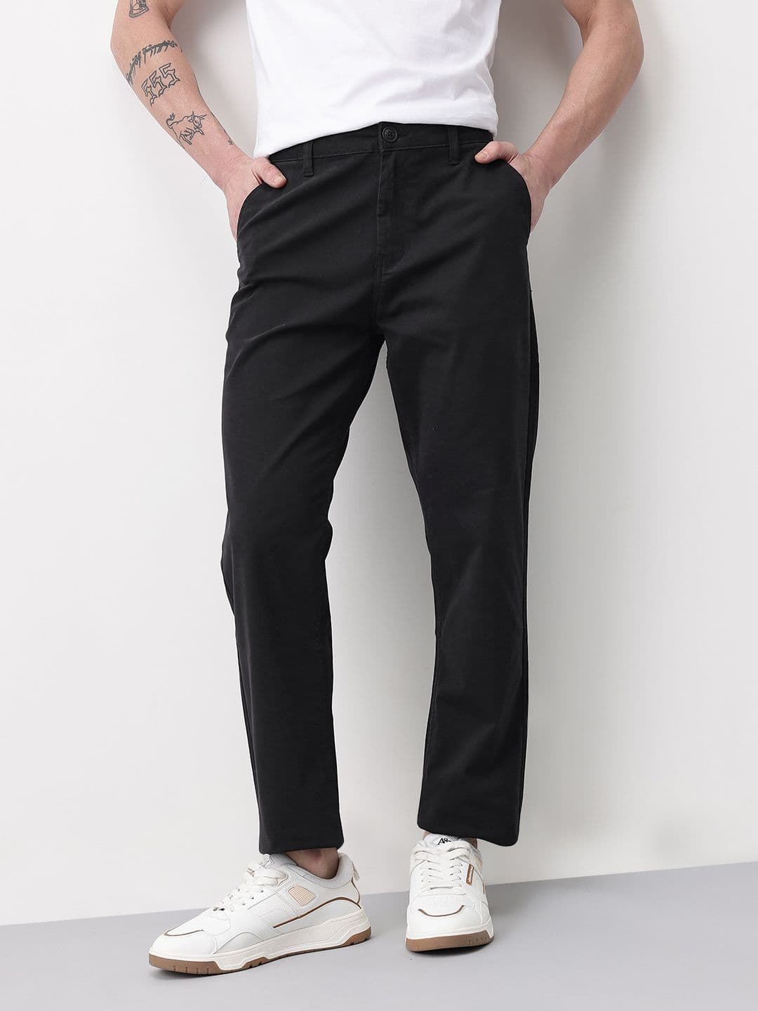 Mast & Harbour Men Mid-Rise Regular Fit Chinos - view 1