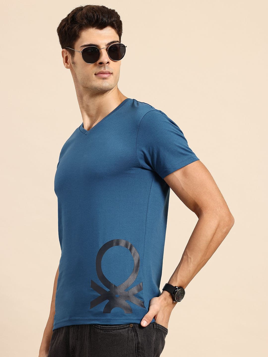 United Colors of Benetton Men Brand Logo Printed T-shirt - view 1