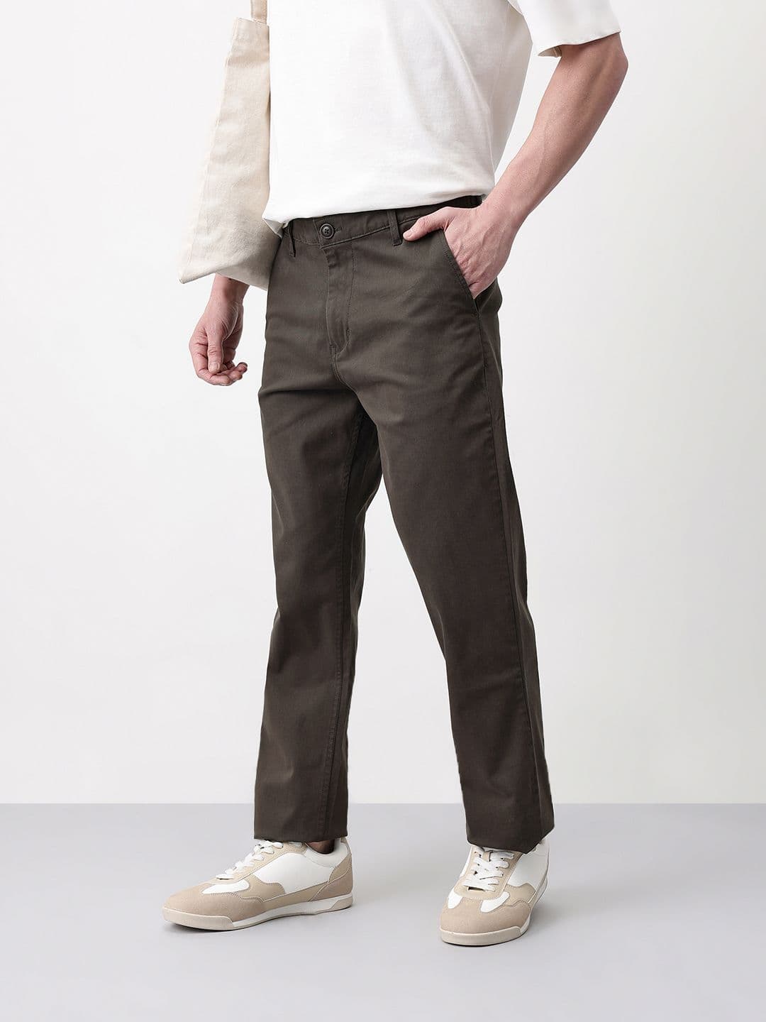 Mast & Harbour Men Mid-Rise Regular Fit Chinos - view 1