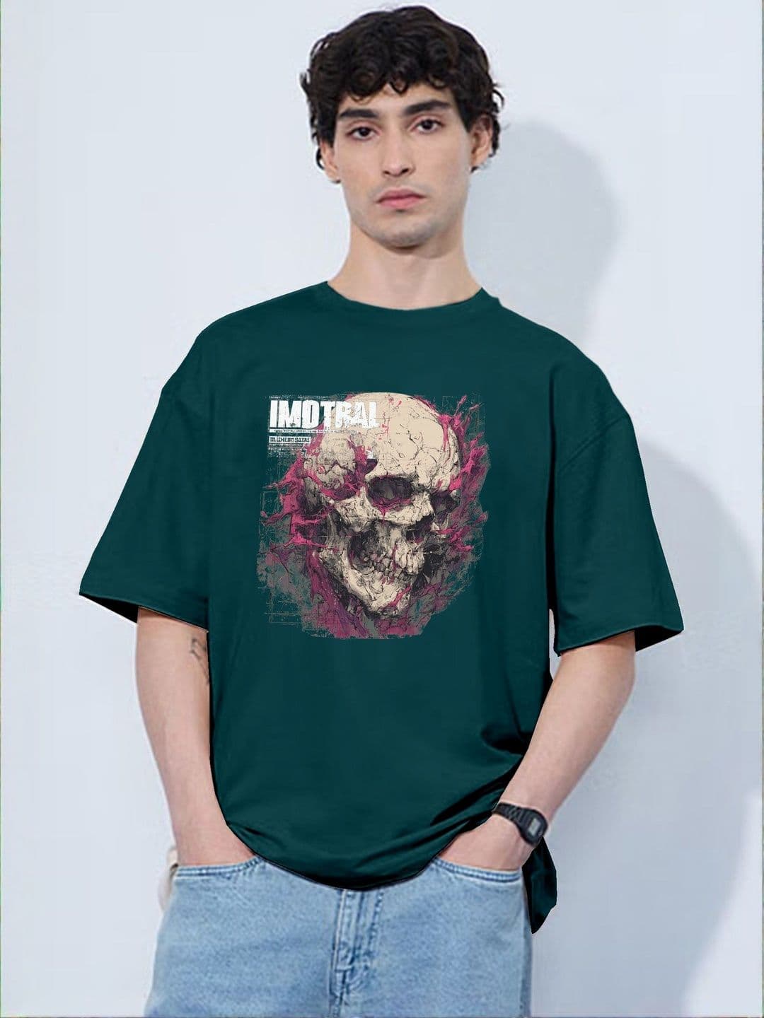 TOGS & TERRE Men Printed Drop-Shoulder Sleeves T-shirt - view 1
