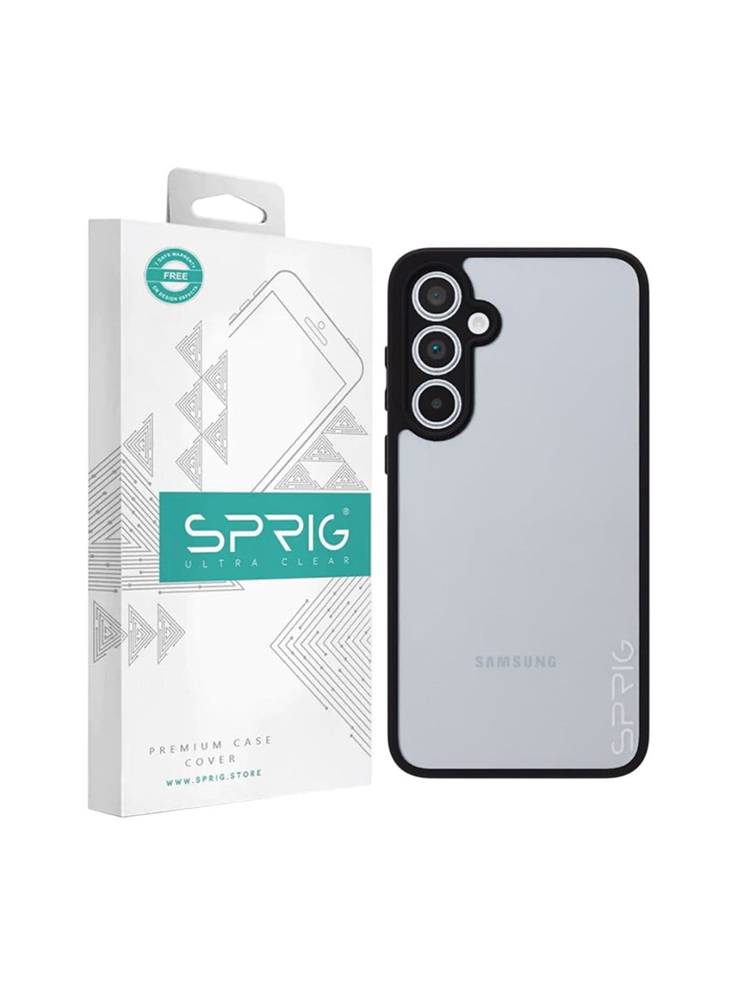 SPRIG Samsung A56 5G Matte Black Transparent Back Cover - view 1