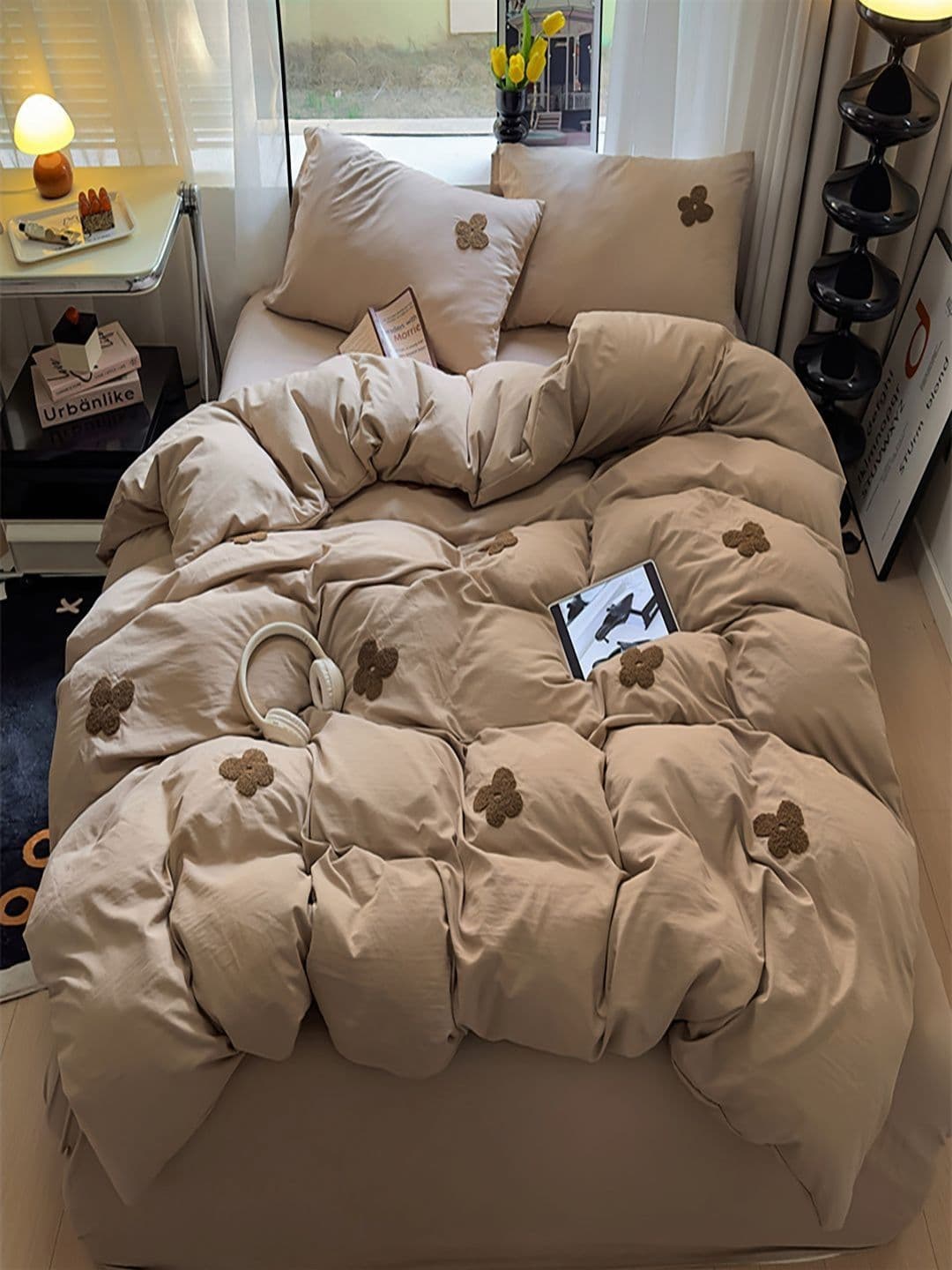 JC HOME Khaki AC Room Single Bedding Set - view 1