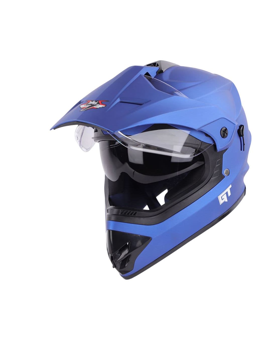 Steelbird SBH 13 Motocross GT ISI Certified Double Visor Full Face Helmet - view 1
