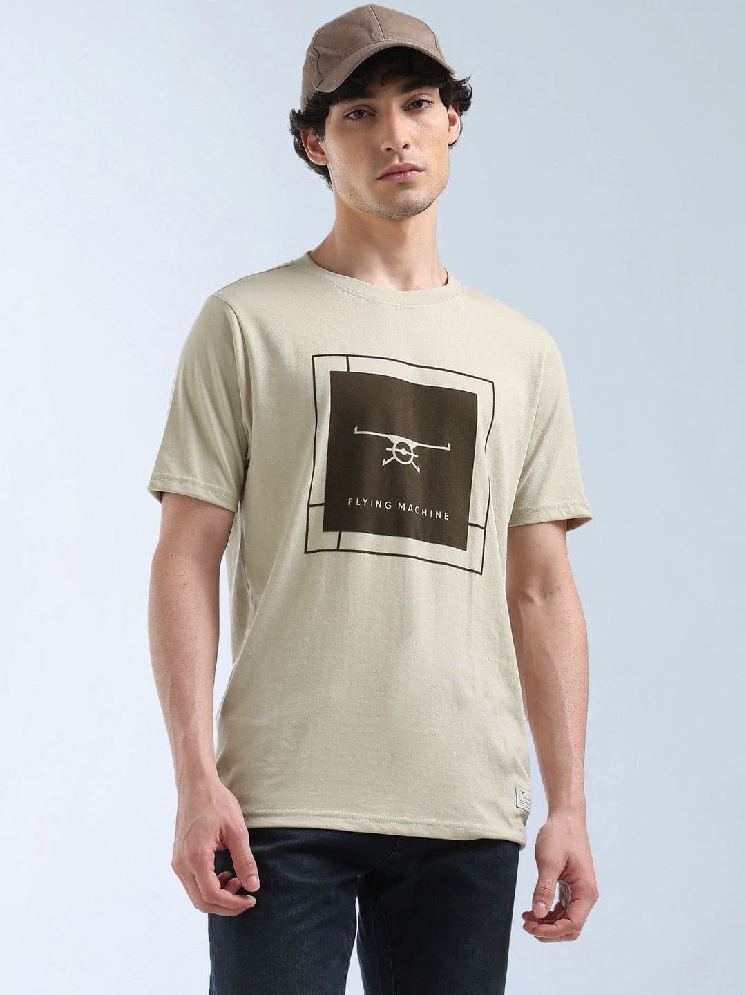 Flying Machine Men Graphic Printed Round Neck T-shirt - view 1