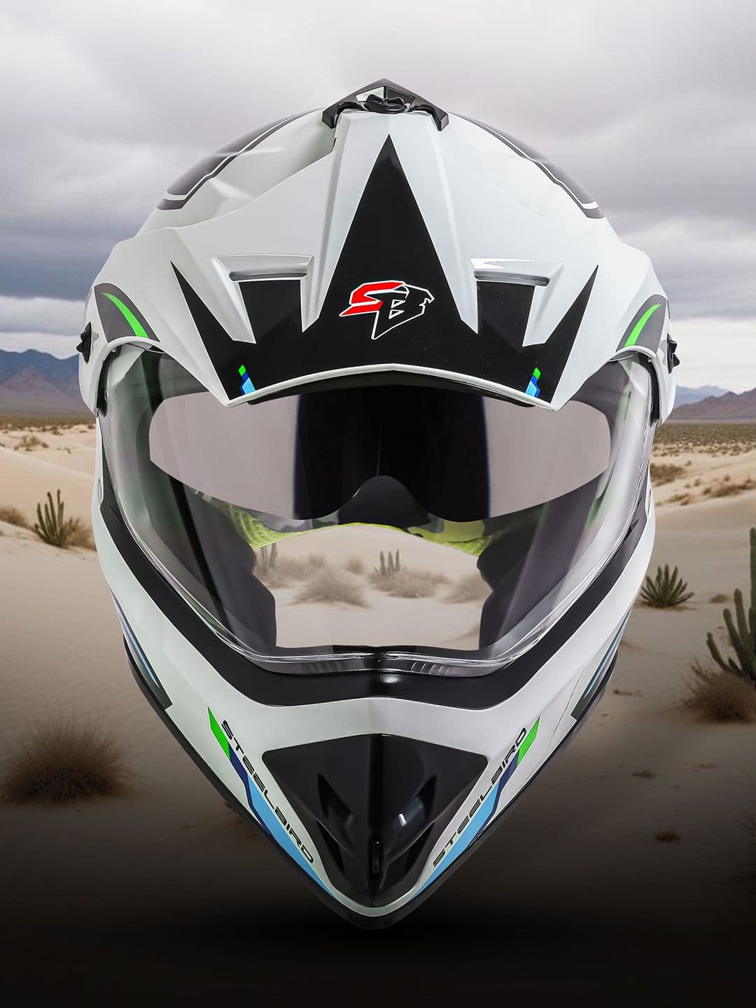 Steelbird SBH 13 ISS Racer Double Visor Full Face Helmet - view 1