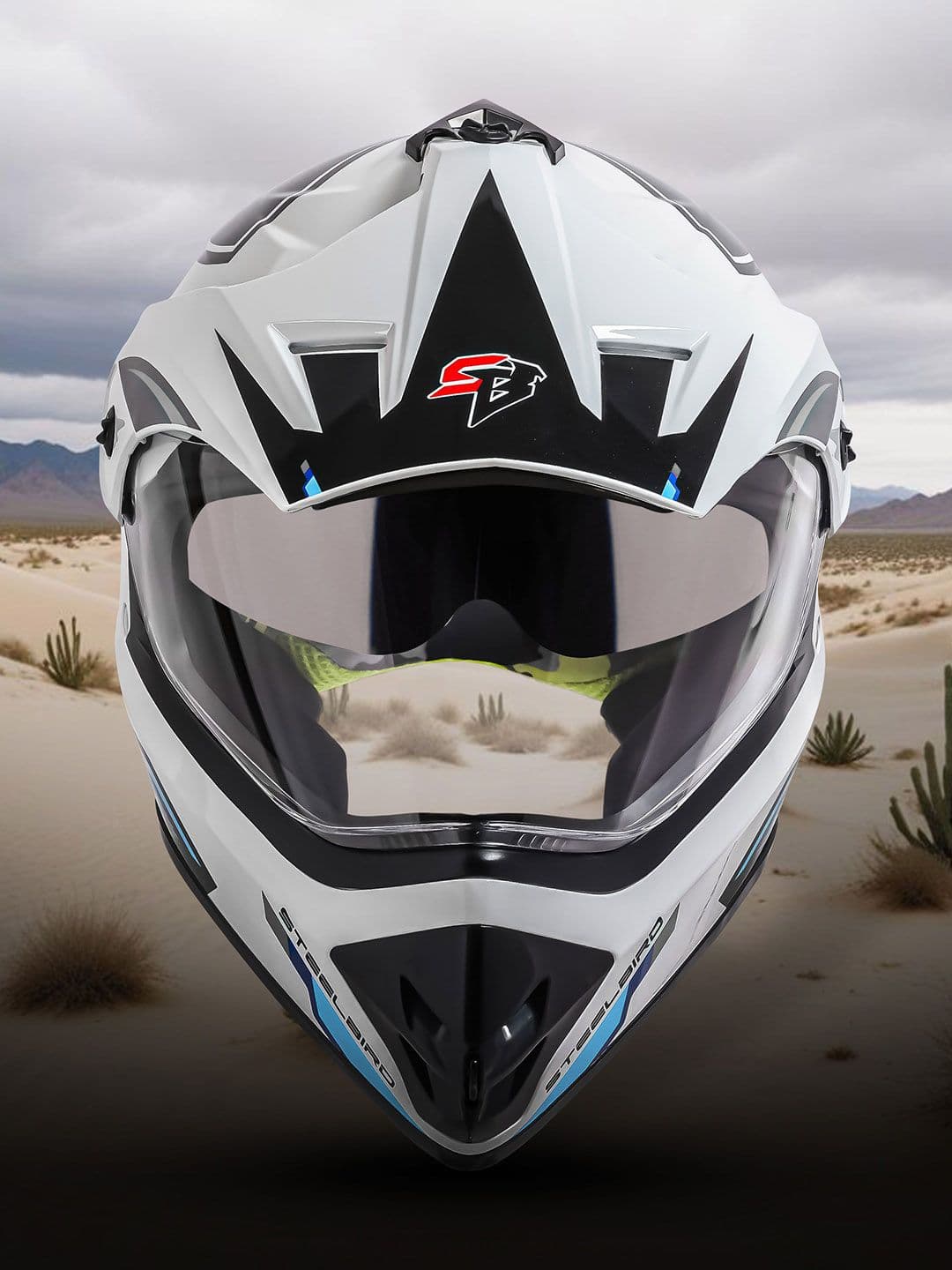 Steelbird SBH 13 ISS Racer Double Visor Full Face Helmet - view 1