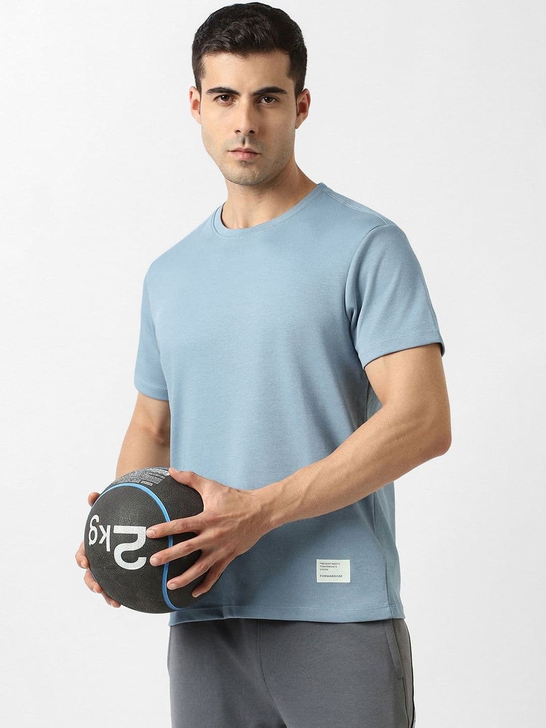 Van Heusen Flex Men Solid Round Neck T-shirt - view 1